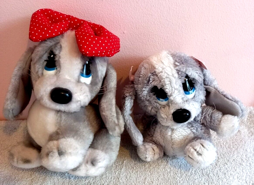 Vintage Sad Sam &amp; Honey Strutting &amp; Baby Honey Soft Toy Plush Applause 1980's