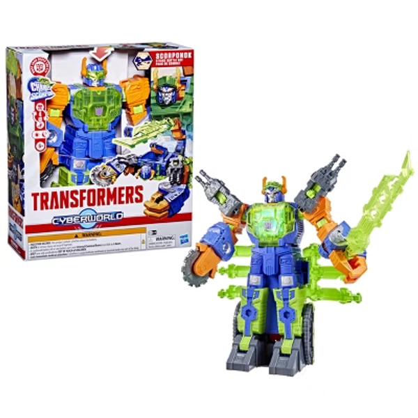 Transformers CYBERWORLD Scorponok Strike Battle Set – Great Gift Action Figure