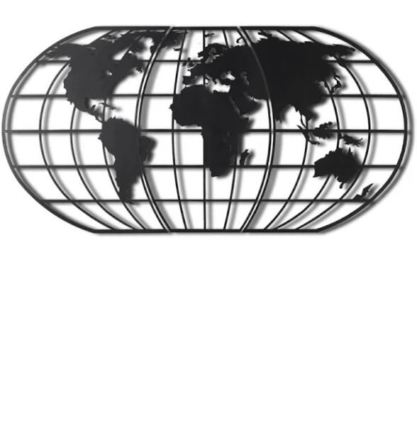 East Urban Home Abstract Black Metal Wall Decor