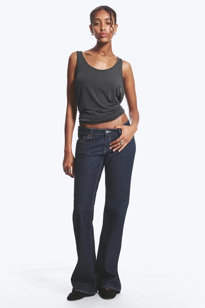 Jean bootcut ajusté taille basse Nova