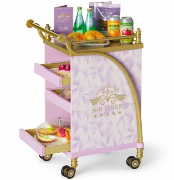American Girl Air Lines Food Cart Doll Accessory