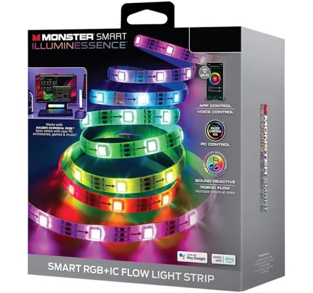 Monster 100Ft. Multi-Color Flow LED Light Strip