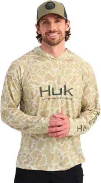 HUK Men's Pursuit Lite KC Printed Hoodie