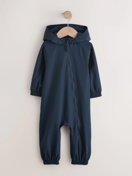Navy Dino Waterproof Fleece Lined Puddlesuit (3mths-7yrs)
