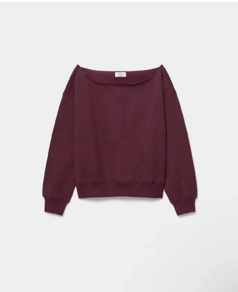 Cozy Sweatfleece BF Off-Shoulder Sweatshirt