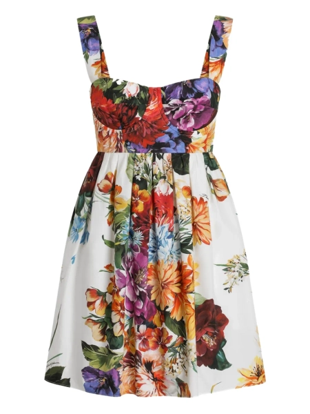 Dolce & Gabbana mini floral-print dress | 42