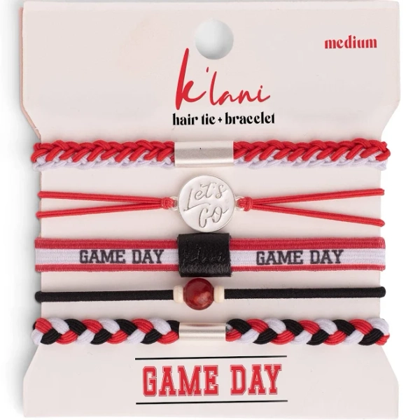 Game Day Hair Tie + Bracelet Set