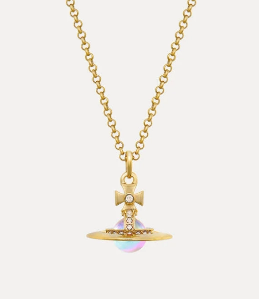 Women Vivienne Westwood New Tiny Orb Pendant Necklace