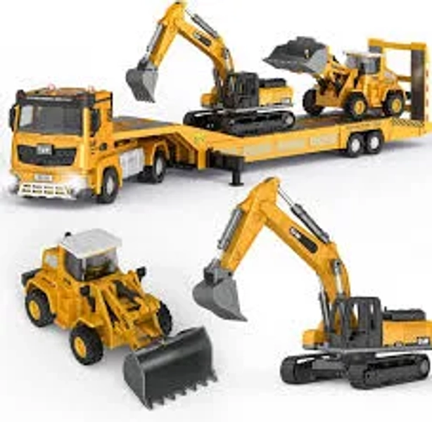 Kids Toys Die-Cast Construction Toys Set