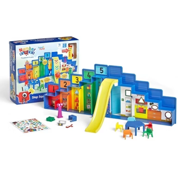 hand2mind Numberblocks Step Squad Mission Headquarters: Math & Counting Kit for Toddlers, Plastic Figures Included