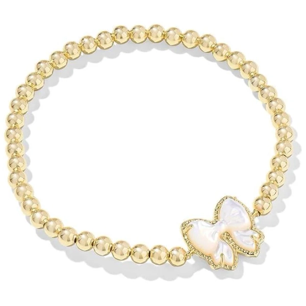 Kendra Scott Haley Bow Stretch Bracelet with Mother-of-Pearl