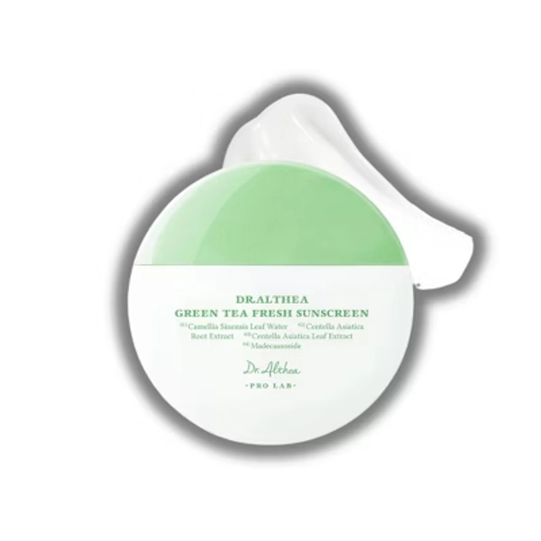 Dr. Althea Green Tea Fresh Sunscreen | Soothing, suitable for sensitive, irritated skin | Lightweight, watery, easy to absorb - (1.52 oz)