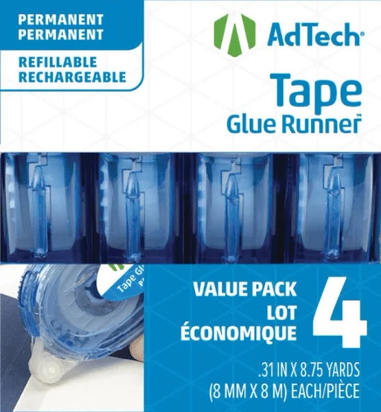 Crafter's Tape Permanent 4-Pkg