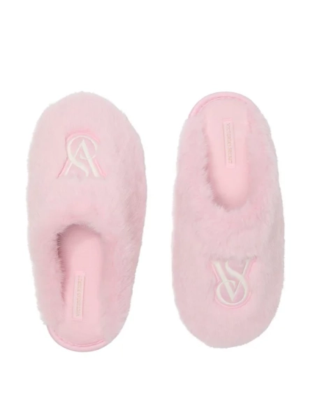 VICTORIA'S SECRET Luxe Plush Closed-Toe Slippers - Washed Pretty Blossom