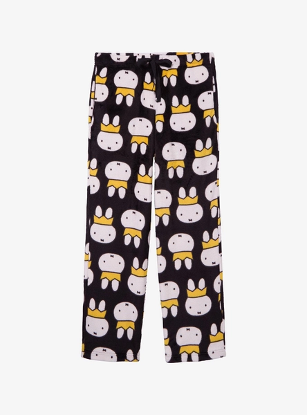 Miffy Crown Allover Print Plush Sleep Pants — BoxLunch Exclusive