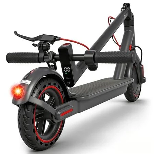 Obx 350w Electric Scooter for Adults, 8.5''Solid Tires 18 MPH & 16Miles Range,Folding Commuting E-Scooter Adults with APP Control, Red