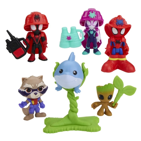 Marvel Spidey and his Amazing Friends Rescue-Webs Rescue Spidey and Crew Action Figures