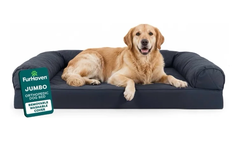 FurHaven Quilted Orthopedic Sofa Cat & Dog Bed with Removable Cover