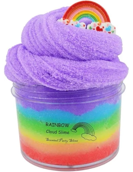 Rainbow Cloud Slime,non-sticky