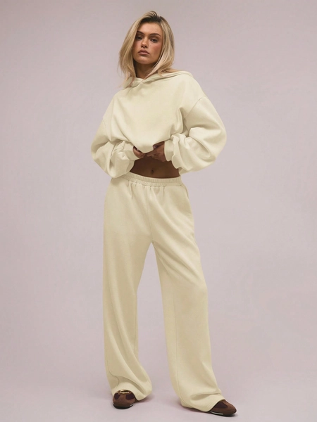 MUSERA Oversized Fleece Sweatpants Vacation Airport Casual Fall Autumn Back To School