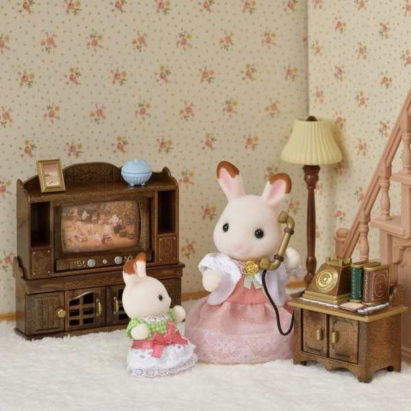 Classic Brown Television Telephone Set