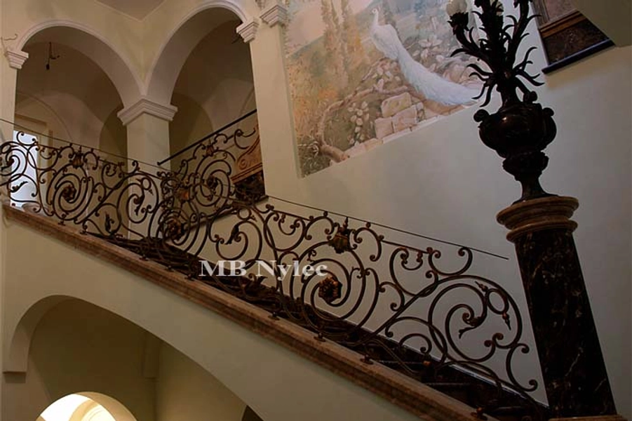 Stair barrier forged in the ancient style - Artistic Blacksmith - The highest quality in the world - Wrought iron art
