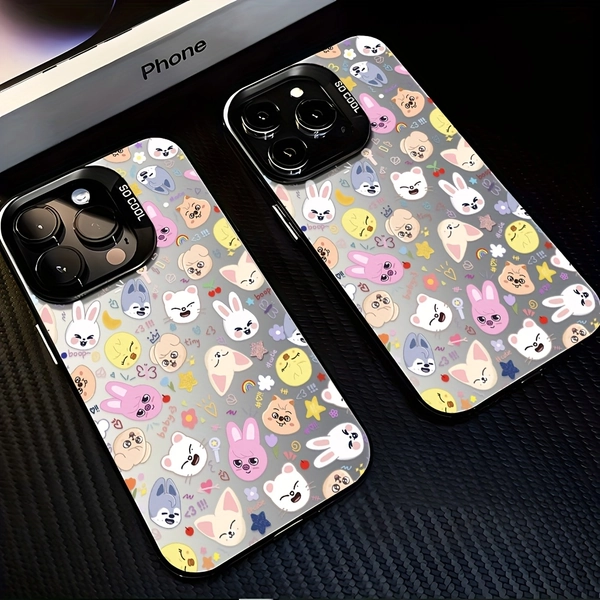 Cute Kpop Boy Group S-Stray K- Phone Case Compatible with for iphone 16, 15, 14, 13, 12, 11 Pro Max, X, XR, XS Max, 8, 7 Plus, Featuring a Shockproof Matte Back Cover.