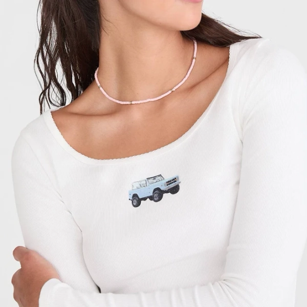 Aeropostale Womens' Long Sleeve Seriously Soft SUV Graphic Tee