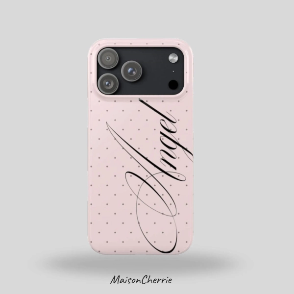 Angel phone case with polka dots for Iphone