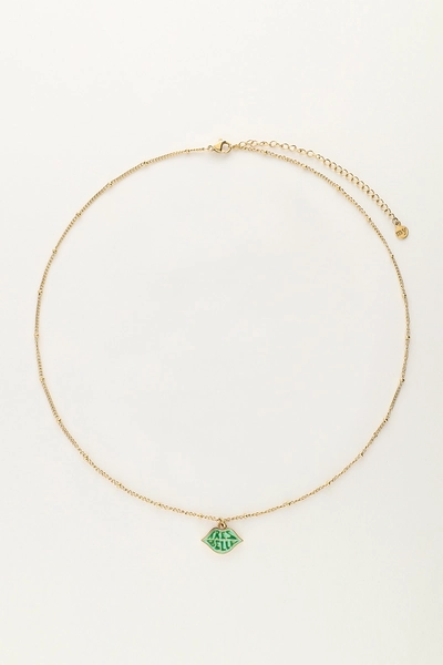 Candy ketting met groene très belle bedel | My Jewellery