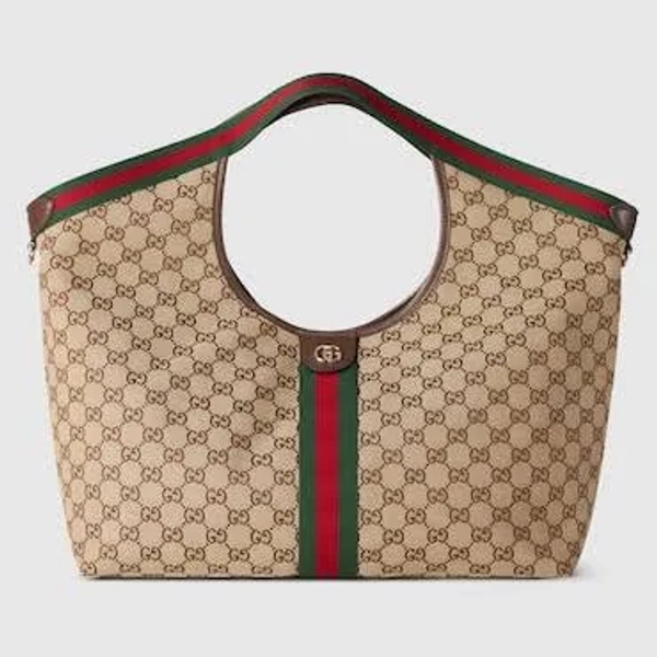 Gucci Giglio Canvas Tote Bag