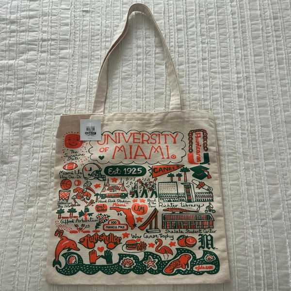 University of Miami tote bag