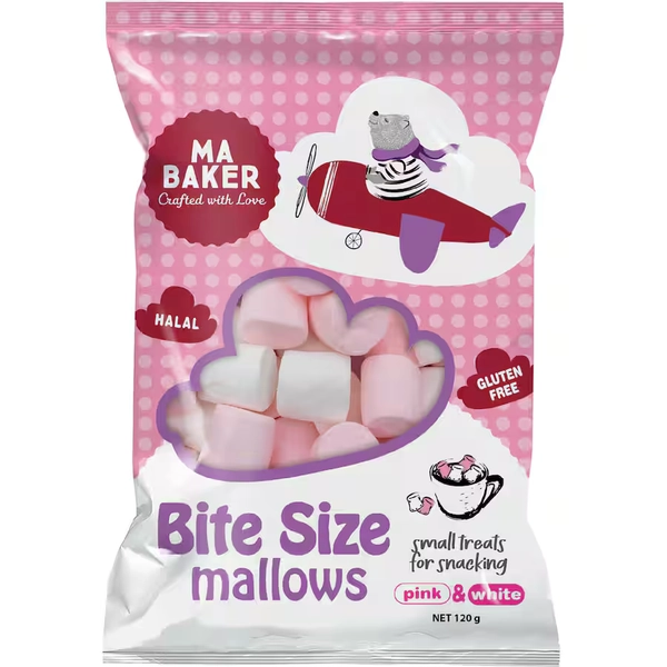 Ma Baker Marshmallows Pink & White