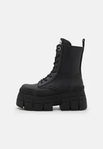 GOSPHER LACE UP MID - Bottines à lacets - black