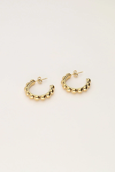 Bold oorringen small met dots | My Jewellery