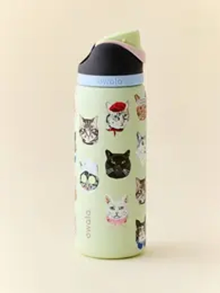 UOwala 32oz FreeSip Cat Collage Catwala Picnic Perfection Bottle Outfitters Exclusive New