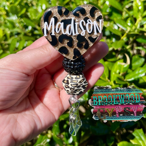 Leopard Badge Reel,Leopard Print,Heart Badge Reel,Cute Badge Reel,Leopard Spots,Medical Badge Reel,Nurses Badge Reel,Nurses Gift,Nurses week