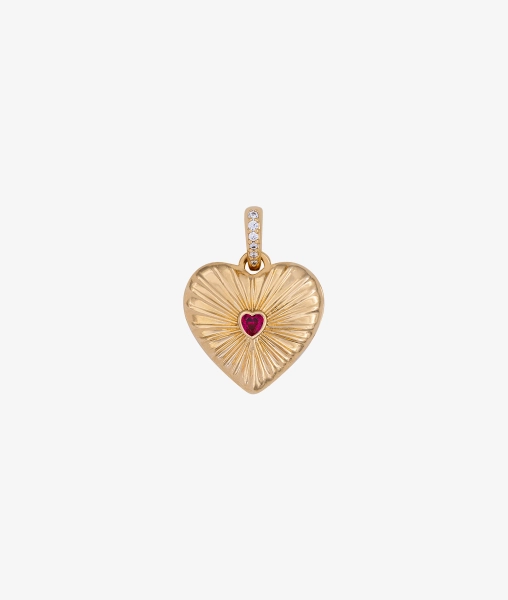 Médaillon coeur à personnaliser Plaqué or