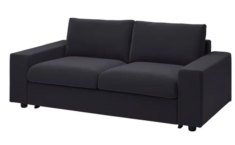 VIMLE 2er-Bettsofa - mit breiten Armlehnen/Djuparp dunkelgrau