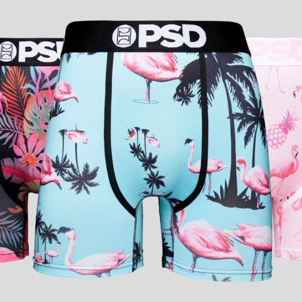PSD Men's Flamingo Jungle Underwear 3-Pack