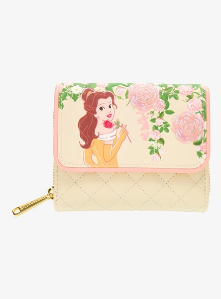 Loungefly Disney Beauty and The Beast Quilted Belle Wallet - BoxLunch Exclusive
