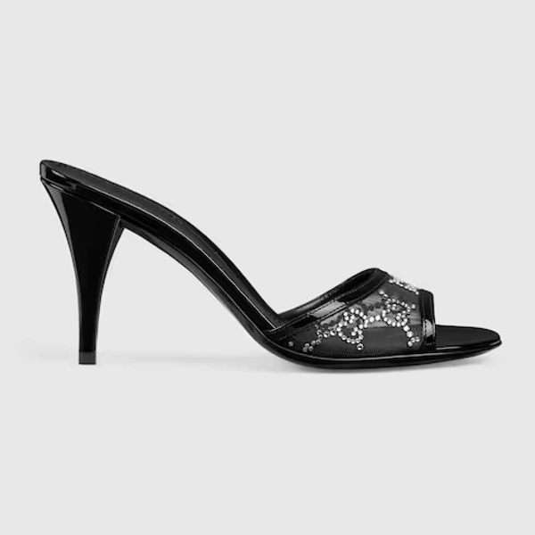 Women's crystal slide sandal