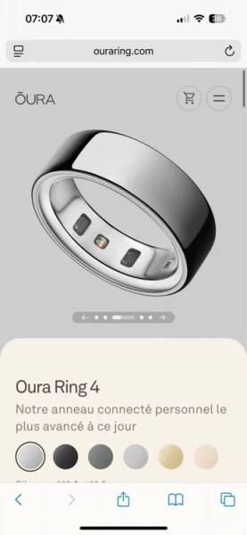 Shop Oura Ring 4: Silver