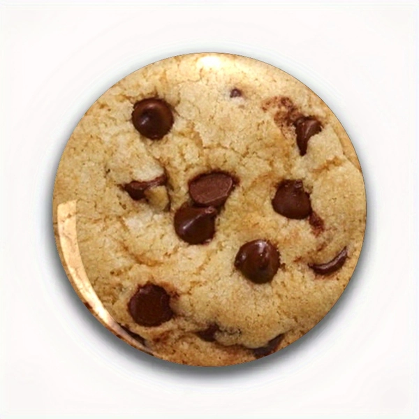 1pc Realistic Chocolate Chip Cookie Bros Pin - Golden-Brown Bakery Design, Rounded Edge Decoration - Unisex Apparel Accessory for Valentine's, Graduation, Sports Events - Perfect Gift for Baking Lovers & Foodies - Latest 2025 Release, Backpack Embellishment, Vibrant Accessory, Vibrant Colors, Graduation Present, Cartoon Badge, Highquality Badge, Novelty Badge, Anime Fans