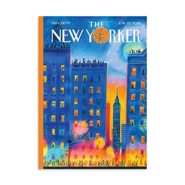 NY Knicks Poster - The New Yorker Magazine Cover June 22 2026