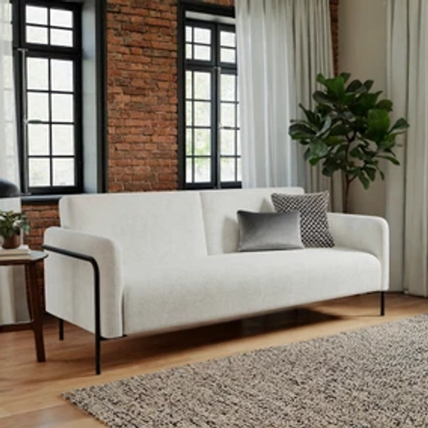 Trent Boucle Industrial Clic Clac Sofa Bed