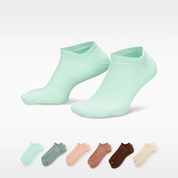 Nike Everyday Plus Cushioned Training No-Show Socks (6 Pairs)