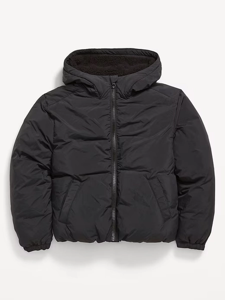 Water-Resistant Puffer Jacket for Girls