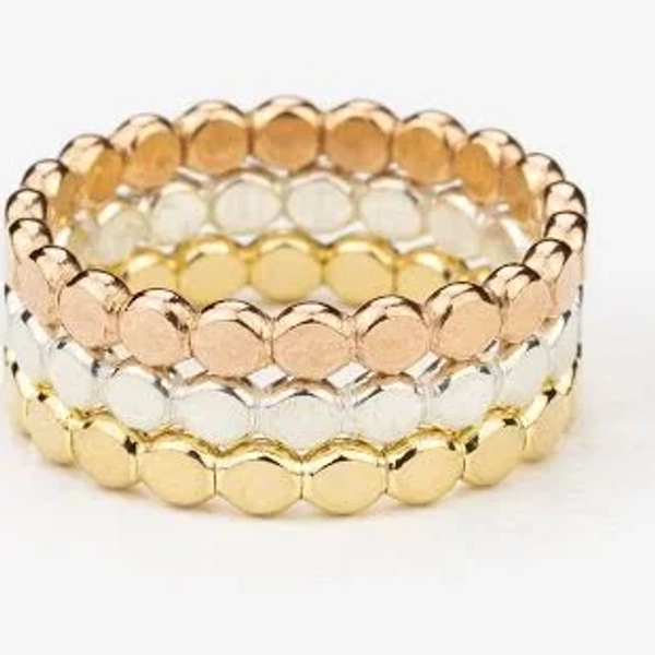 14K Gold Filled Dainty Bubble Beaded Ring