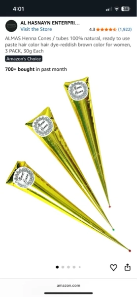 Hena cones 